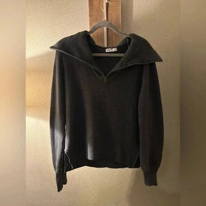 NWOT Sonoma unisex men’s size XS women’s size S 1/4 zip pullover grey